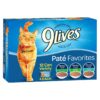 9Lives Paté Favorites Chicken & Tuna Wet Cat Food - 5.5oz/12ct Variety Pack