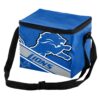 NFL Detroit Lions Big Logo Stripe 6pk Cooler - 10.5qt