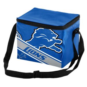 NFL Detroit Lions Big Logo Stripe 6pk Cooler - 10.5qt
