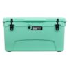 Driftsun Heavy Duty Rotomolded Thermoplastic UV Resistant Portable 75 Quart Insulated Hardside Ice Chest Beverage Cooler, Seafoam Green