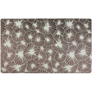 Drymate Dog and Cat Feeding Placemat - Flowers Gray