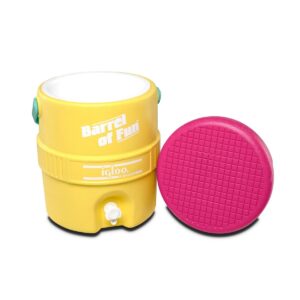 Igloo Barrel of Fun Retro Portable 2 Gallon Beverage Servers - Sunshine Yellow