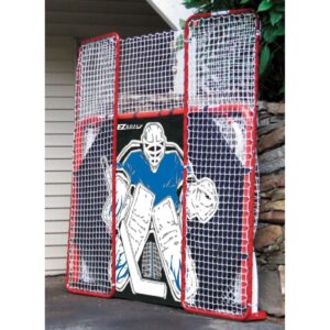 EZ Goal Folding Hockey Training Goal Net w/ Backstop, Targets, & Shooter Tutor
