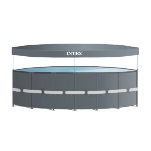 Intex 26309ST 14 Foot x 42 Inch Ultra XTR Frame Round Above Ground Swimming Pool with Liner, Ladder, Filter Cartridge Pump, Ground Cloth, & Cover