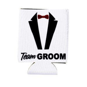 12-Pack Bachelor Party Can Cooler Sleeves, 12 oz Insulated Beer Koozies Neoprene Holder for Groomsman Party Favors