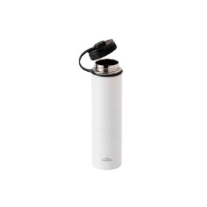 Monoprice Vacuum Sealed 25 fl. oz. Wide-Mouth Water Bottle - White, Keeps Drinks Cold or Hot, Sweatproof, Durable Construction