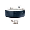 Intex 28409E PureSpa 6 Person Home Inflatable Portable Heated Round Hot Tub 85" x 28" with Bubble Jets, Heat Pump and Spa Maintenance Kit