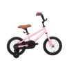 JOYSTAR Totem Series 16-Inch Ride-On Kids Bike with Coaster Braking, Training Wheels & Kickstand, Pink