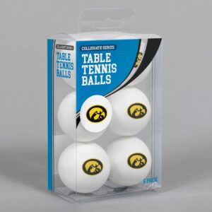 NCAA Iowa Hawkeyes Table Tennis Balls 6pk