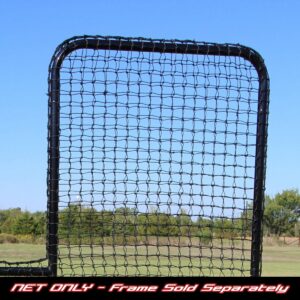 Cimarron Sports 7 x 6 Foot Baseball Softball Replacement Protective Portable Pitching L Screen Safety Netting, Net Only (No Frame Included)