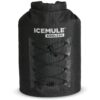 IceMule 1014-BK Pro Large Collapsible Portable Soft Sided Roll Top 23 Liter 18 Can Lightweight Insulated Waterproof Leak Proof Backpack Cooler Bag