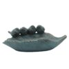 13" Resin Four Birds on Leaf Feeder Gray - Sagebrook Home