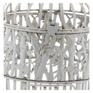 15"H Iron Bird House - White - Olivia & May