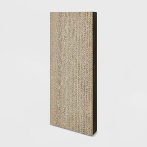 Way Basics Eco Wall Cat Scratcher Pad with Easy Closure - Espresso Wood Grain