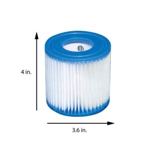Filter Cartridge Bundled w/ Vinyl Round Cover & Inflatable Kid Swimming Pool