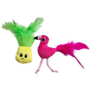 Quirky Kitty Pineapple & Flamingo Cat Toy