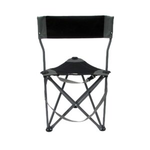 TravelChair Ultimate Slacker 2.0 Portable Outdoor Folding Stool Seat, Black