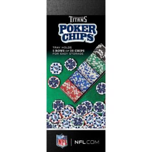 MasterPieces Inc Tennessee Titans NFL 100-Piece Poker Chips