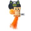 Quirky Kitty Cheesy Puffs Cat Toy - Orange - 2pk