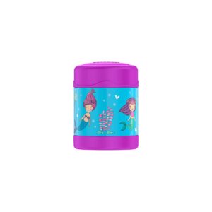 THERMOS FUNTAINER 10 Ounce Stainless Steel Vacuum Insulated Kids Food Jar, Mermaids