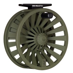 Redington 5-5506R78R Behemoth 7/8 Spool Heavy-Duty Adjustable Drag Carbon Fiber Fly Fishing Reel, O.D. Green