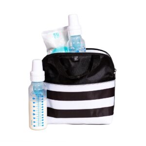 J.L. Childress MaxiCOOL Four Bottle Cooler - Black Stripe - 30qt