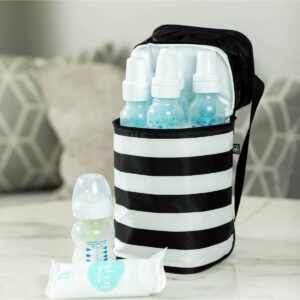 J.L. Childress Six Bottle Cooler - Black Stripe - 30qt