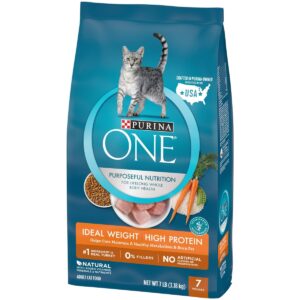 Purina ONE Ideal Weight High Protein Adult Premium Dry Cat Food - 7lbs