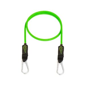 Bodylastics BLCOMP07 High Quality 5 Pound Full Body Anti Slip Resistance Clip Band Fitness Weight with Durable Patented Locks, Green