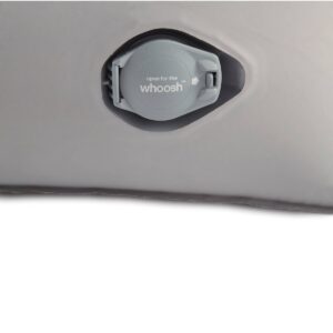 Aerobed Comfort Lock Laminated Inflatable Twin Air Mattress with Headboard and Electric Pump - Gray