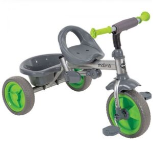 Malmo 4 in 1 Parent Push-Handle Kids Tricycle Stroller for Children, Infants, and Toddlers Ages 1.5 to 3 Years with Removable Canopy & Storage, Green