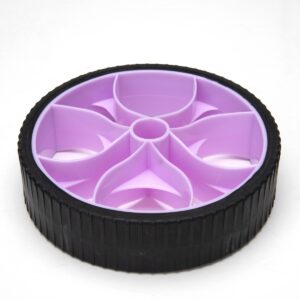 Mind Reader Ab Roller Wheel with Foam Grips, Purple