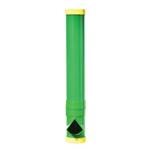 Rugged Ranch High End Hen Elevated 10 Pound PVC Poultry Feeder and Mounting System for Any Style of Coop, Green (2 Pack)