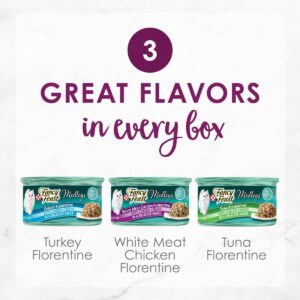 Purina Fancy Feast Medleys Gourmet Wet Cat Food In a Delicate Sauce Florentine Collection - 3oz/12ct Variety Pack
