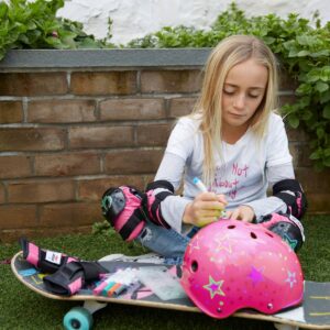 Wipeout Dry Erase Kids' Helmet - Neon Pink
