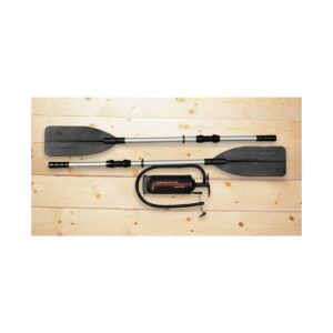 Intex Excursion 4 Person Inflatable Rafting and Fishing Boat Set with 2 Oars