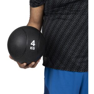 Mind Reader Medicine Ball, Black, 4 kg/8.8 lb.