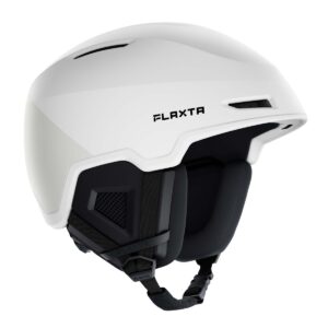 Flaxta Exalted Protective Ski and Snowboard Full Helmet with Size Adjustment System, Small/Medium Size, White