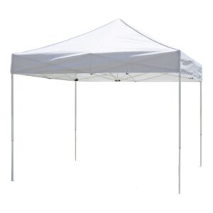 Z-Shade 10 x 10 Foot Lawn Garden & Event Outdoor Portable Canopy, White (2 Pack)