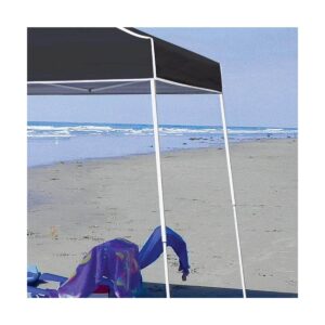 Z-Shade 10 x 10 Foot Angled Leg Instant Shade Outdoor Canopy Tent Portable Shelter with Durable Steel Frame and Carrying Bag, Black