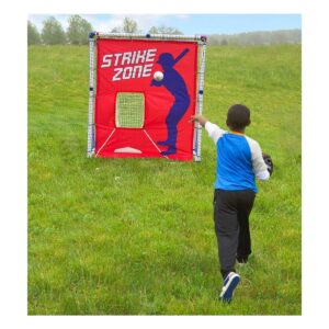 HearthSong All Star 3-in-1 Kids' Baseball Trainer- Bullpen, Batting Cage, and Fielding Rebounder