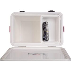 Engel 30-Quart 48 Can Portable Leak-Proof Compact Lightweight Insulated Airtight Hard Drybox Cooler for Fishing, Hunting, and Camping, Pink