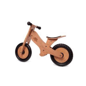 Kinderfeets Durable Wooden Resting Pedal Starter Balance Bike and Toddler Training Bicycle Sturdy Ride On Toy for 2 Years and Older, Bamboo