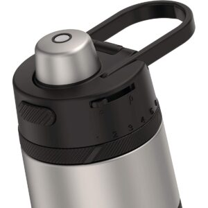 Thermos 18 oz Guardian Stainless Steel Water Bottle - Matte Steel/Espresso Black
