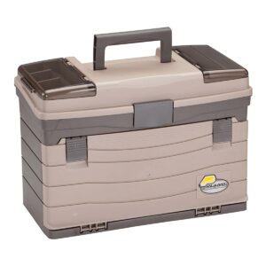 Plano Guide Series Drawer Tackle Box Case Organizer for Fishing Storage with 4 Fish Bait Utility Boxes and 2 Top Access Storage Areas, Graphite