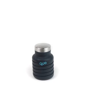 12oz que Bottle Metallic Charcoal