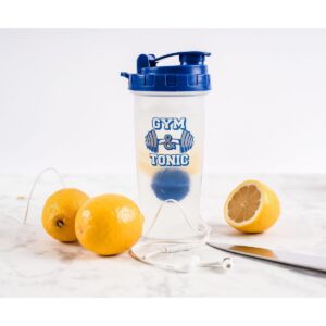 Toynk "Gym & Tonic" Plastic Shaker Bottle | Holds Ounces