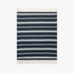 Woven Throw Blanket Navy - Threshold™ designed with Studio McGee