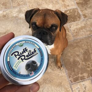 Pawstruck Ruff Relief Organic Nose & Paw Balm for Dogs | Natural, Made in USA Dry Cracked Skin Soother | Snout & Foot Pad Moisturizer - 1 Tin(s)