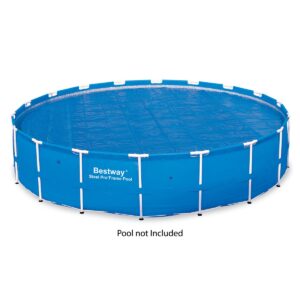 Bestway 58173E 18 Foot Round Above Ground Swimming Pool Solar Heat Cover, Blue
